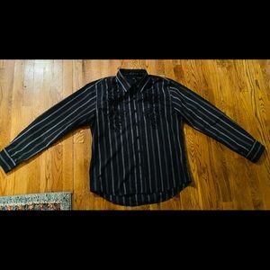 BKE Slim Fit Black Dress Shirt, size XL